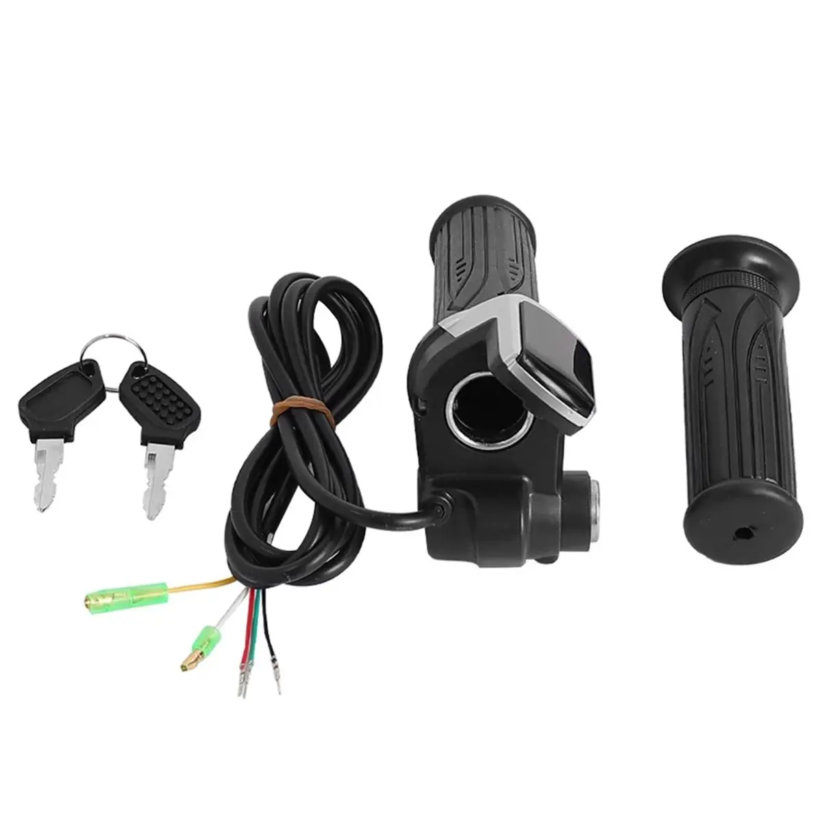 

(X07A) Scooter Throttle Handlebar with LED Display 24V Throttle Speed Adjustment Handle for Electric Scooter Bike Key Grip