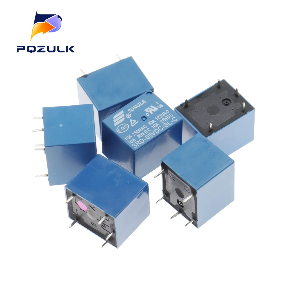 5PCS Relay SRD-5VDC-SL-C SRD-12VDC-SL SRD-3VDC SRD-9V relays 4/5PINS 12V DC High Quality Javino