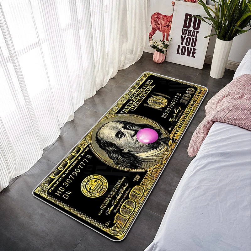 Dollar Doormat for Entrance Door Non-slip and Washable Kitchen Mat Absorbent Bathroom Rug Balcony Decorations Floor Mats Welcome