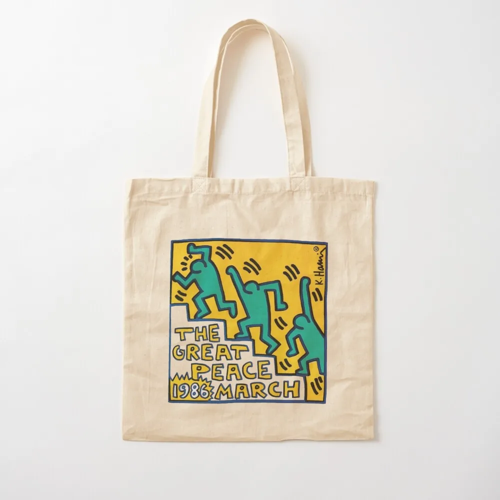 

haring pop art Tote Bag the tote bag Shopping bags female bag Big Canvas Tote