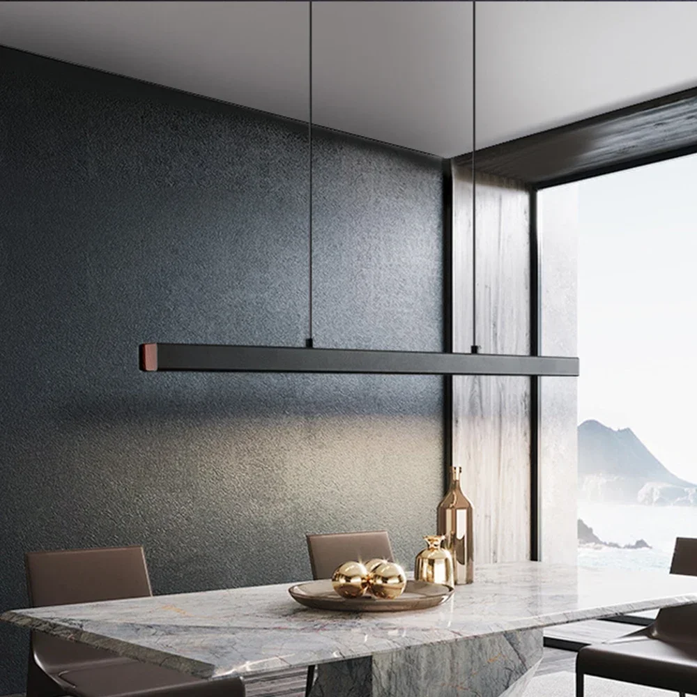 

Modern LED Pendant Light Simple Hanging Lamp for Living Room Dining Room Kitchen Island Office Hallway Home Deco Black White