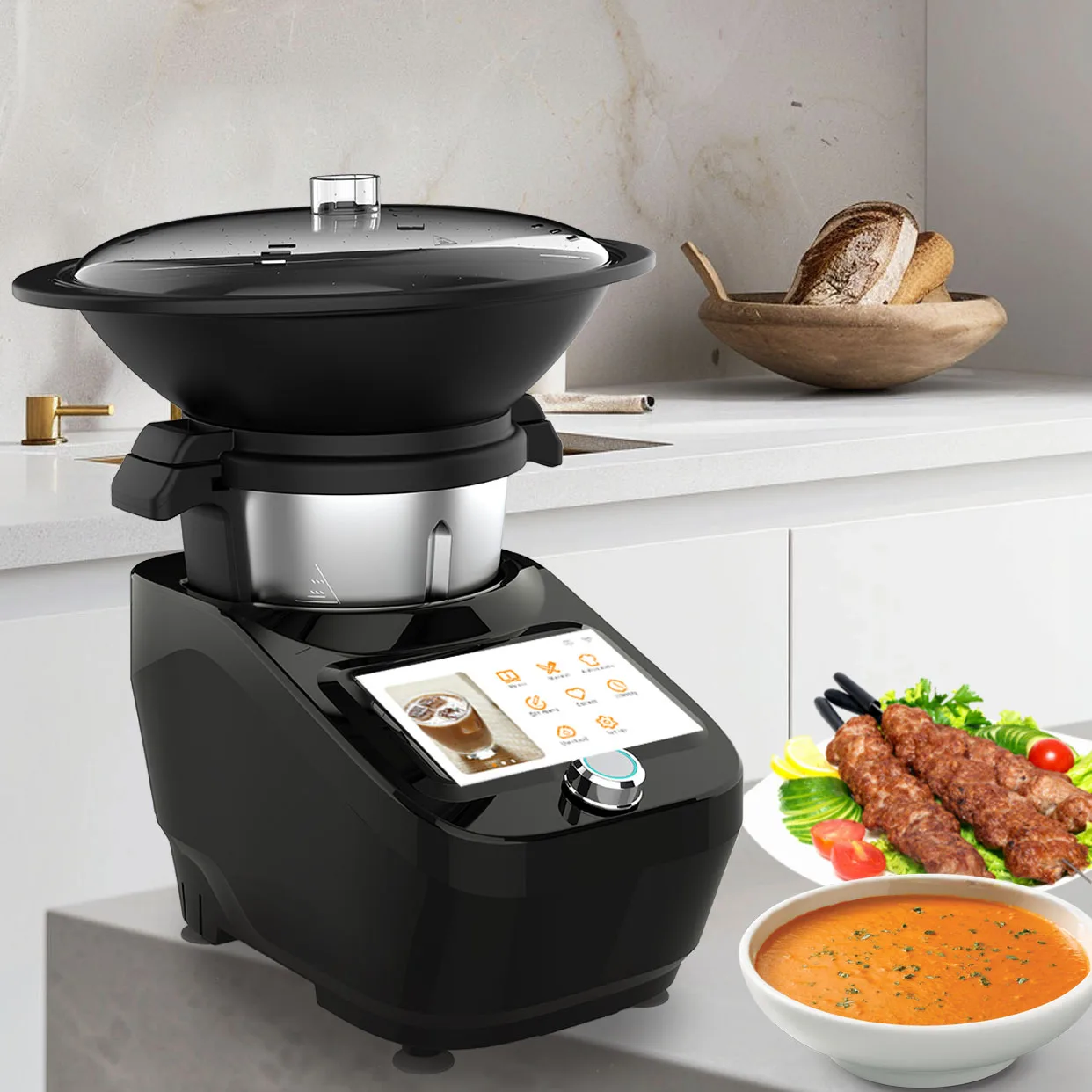 Smart Kitchen Assistant Innovatieve kookmachine Multi-Tasking