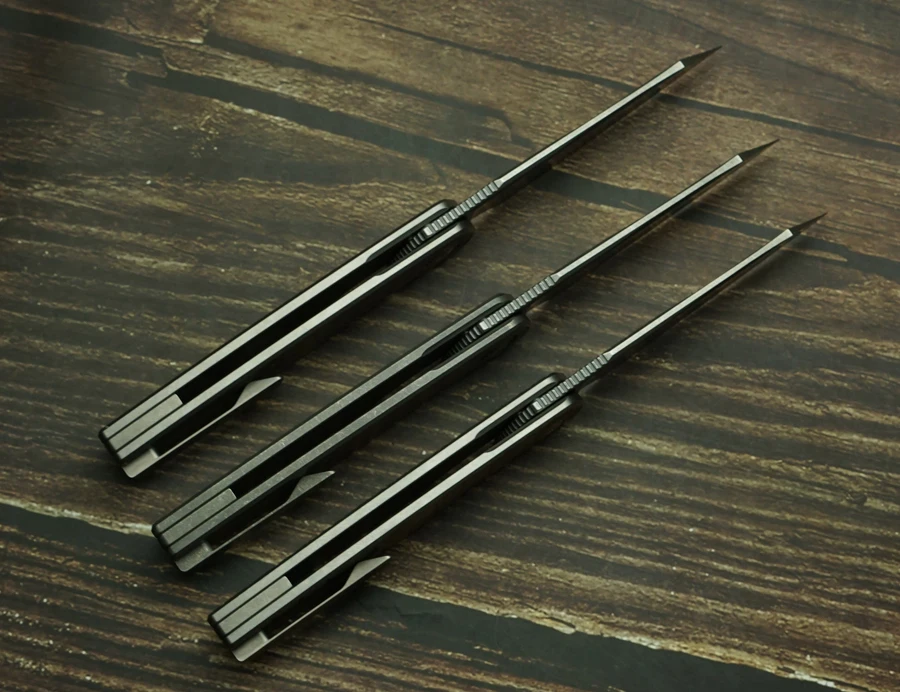 2025 جديد براون اللحاء XL سكين للفرد الحقيقي M390 الصلب سبائك التيتانيوم مقبض في الهواء الطلق التخييم بقاء جيب EDC أداة #4