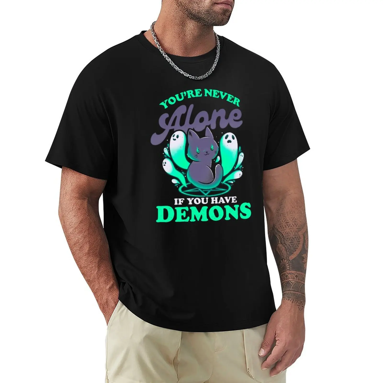 

Me And My Demons - Cute Evil Cat Gift T-Shirt funnys new edition for a boy clothes for men