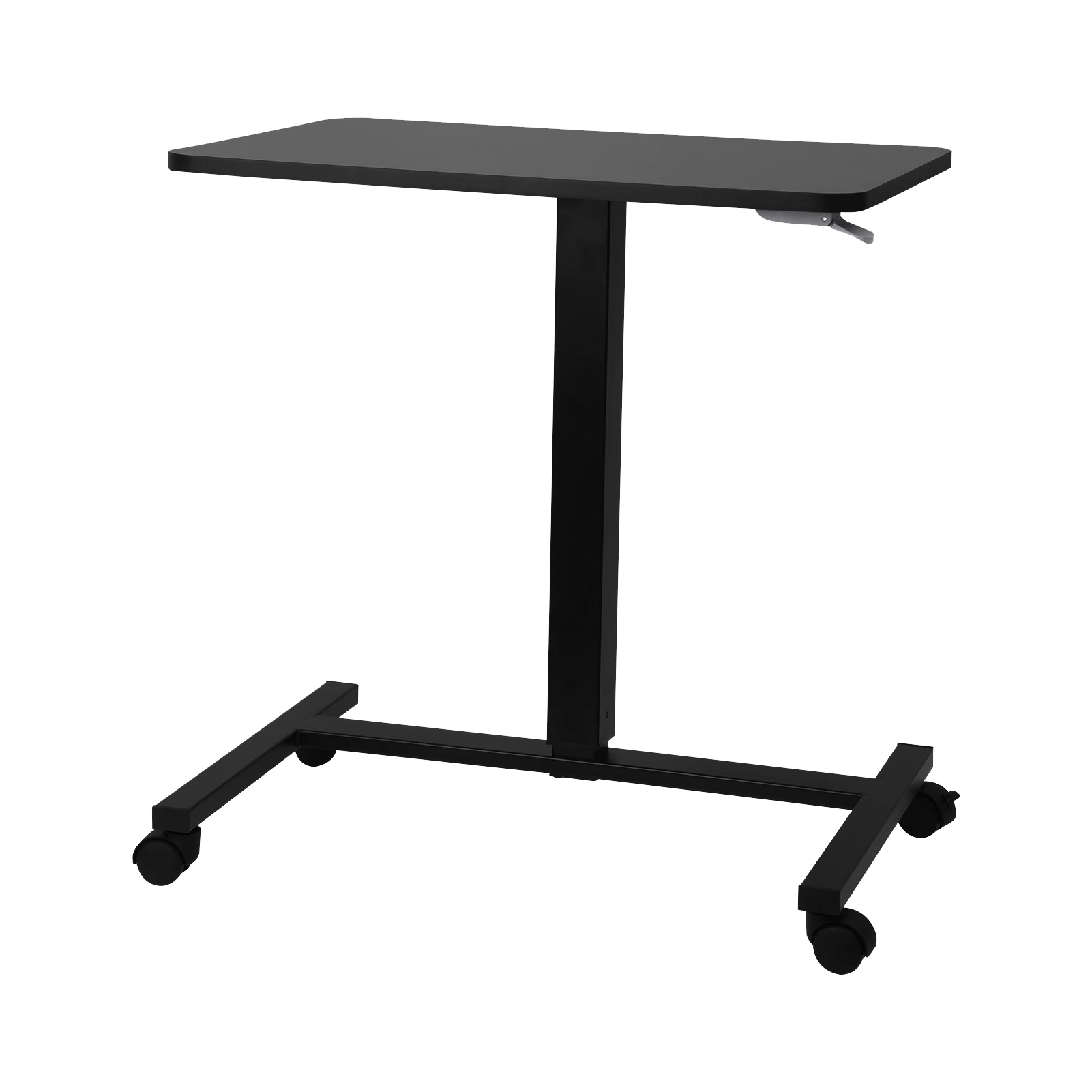 Rolling Laptop Desk Adjustable Mobile Laptop Stand Desk Rolling Cart Ergonomic Mobile Table, Rolling Computer Cart for Home