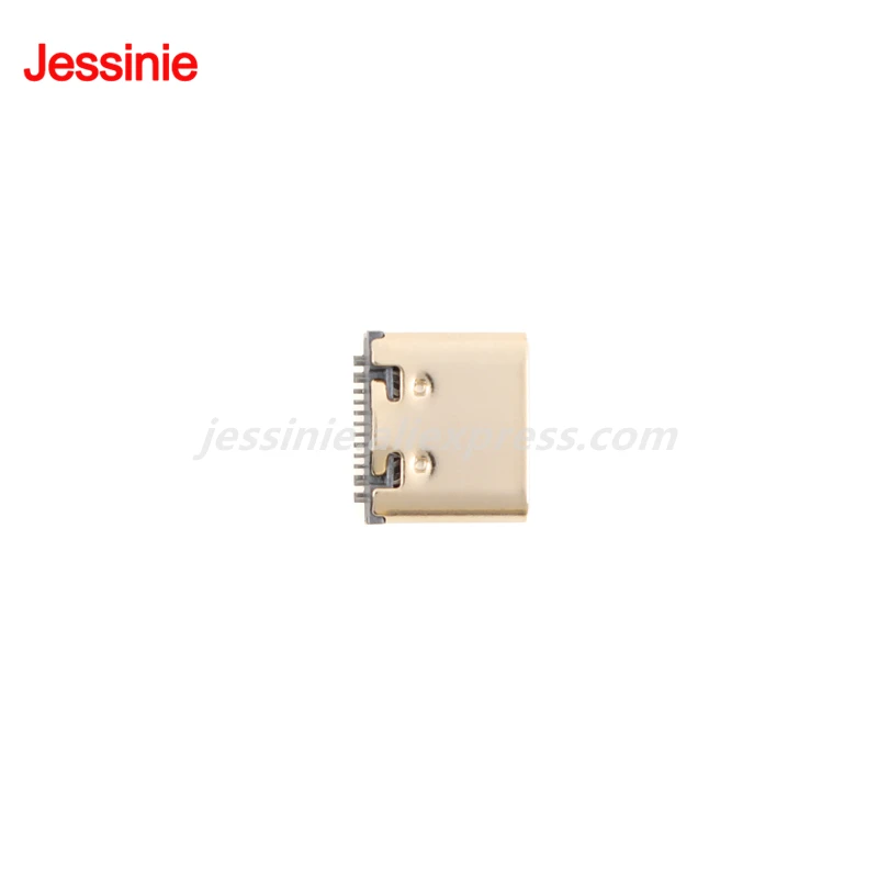 50pcs/5pcs USB Type-C 16P Female Socket Horizontal 4Pin Connector High Definition Transmission Interface Fast Charging Socket