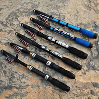 Glass Fiber Reinforced Plastics Telescopic Fishing Rod 1.2m 1.5m 1.7m 1.9m 2.3m Retractable Hard Tail/Soft Tail Sea Pole