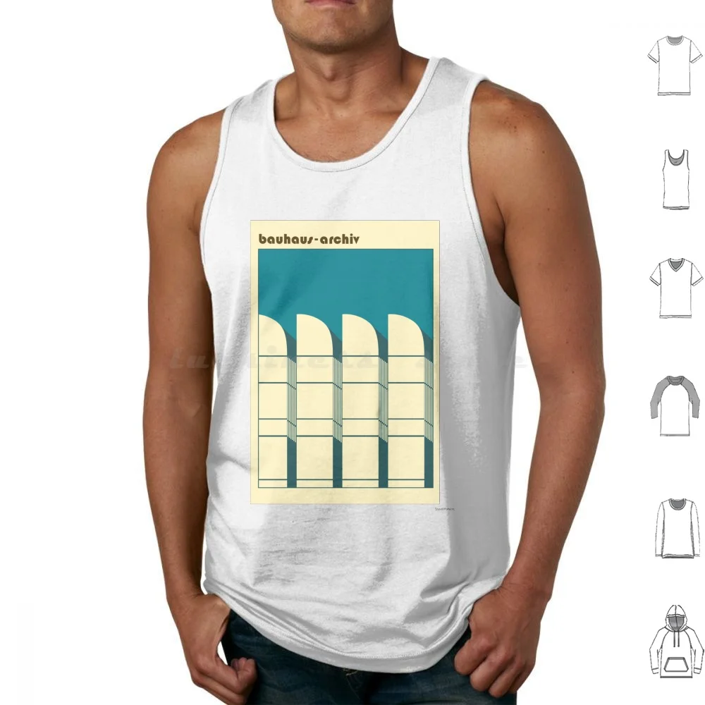 Archiv #60 Tank Tops Print Cotton Modernism Minimal Black Minimalism Weimar Austellung 1919 1923 Minimalist