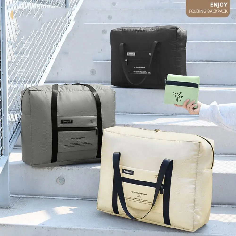 

Large Capacity Foldable Travel Bag Convenient Waterproof Hand Luggage Bag Dry Wet Separation Lightweight Fitness Training Bag