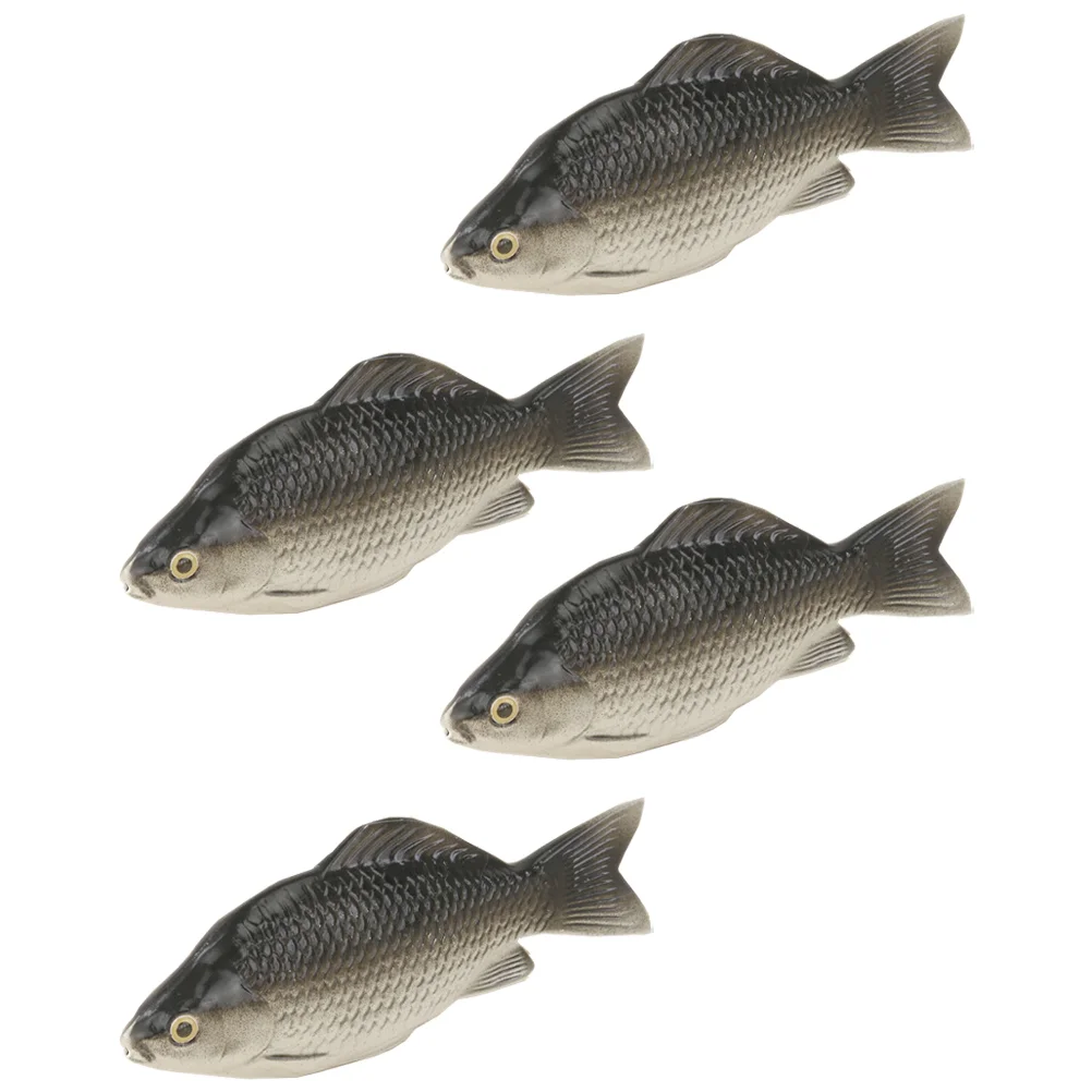 

4 Pcs Simulation Foam Fish Ocean Animals Fake Models Realistic Figurines Simulated Props Figure