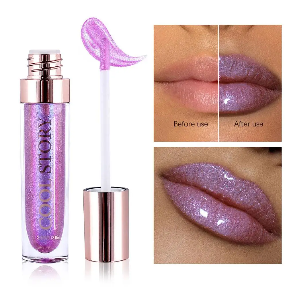 6 Kleuren Laser Holografische Lipgloss Vloeibare Lippenstift Zeemeermin Waterdichte Lipgloss Glitter Make-Up Pigment Lip Langdurige T8j4