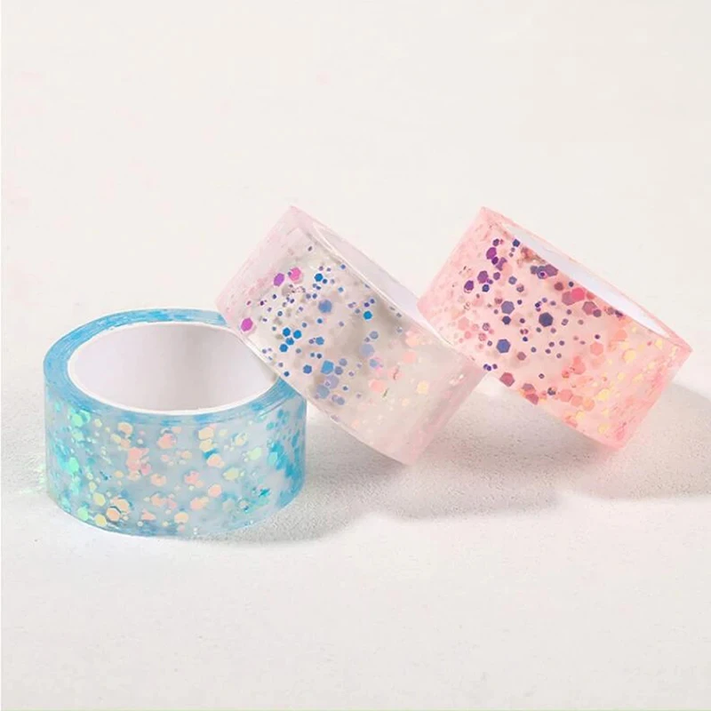 ‌ Glow in The Dark Nano Magic Tape – doppelseitig für Heimwerker/Blasenblasen/Büro (keine Rückstände, 5 m Rolle)