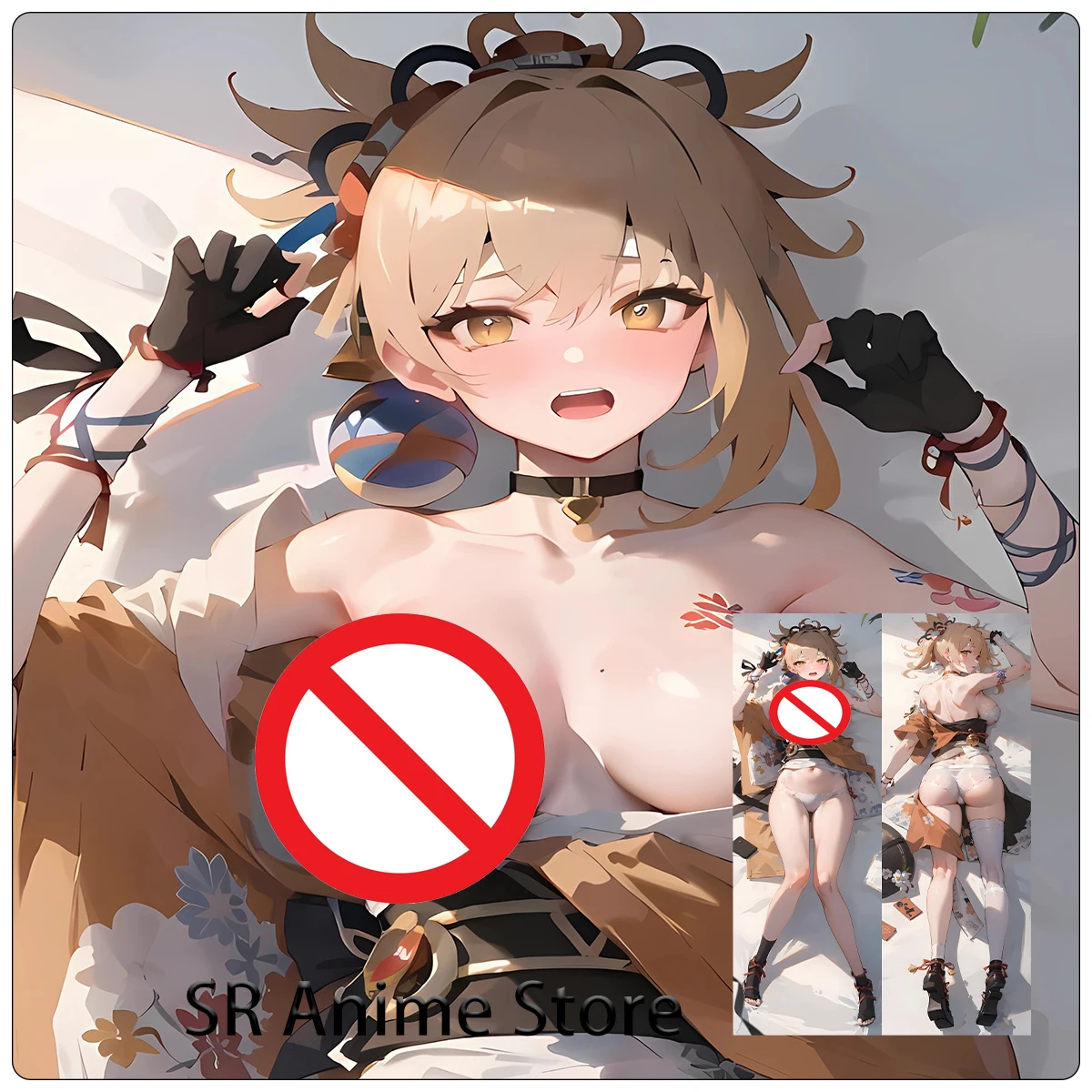 

Dakimakura Anime Genshin Impact Yoimiya Body Pillow Cover Double-Side Print 2WAY Throw Cushion Cover Bed Decor Holiday gifts