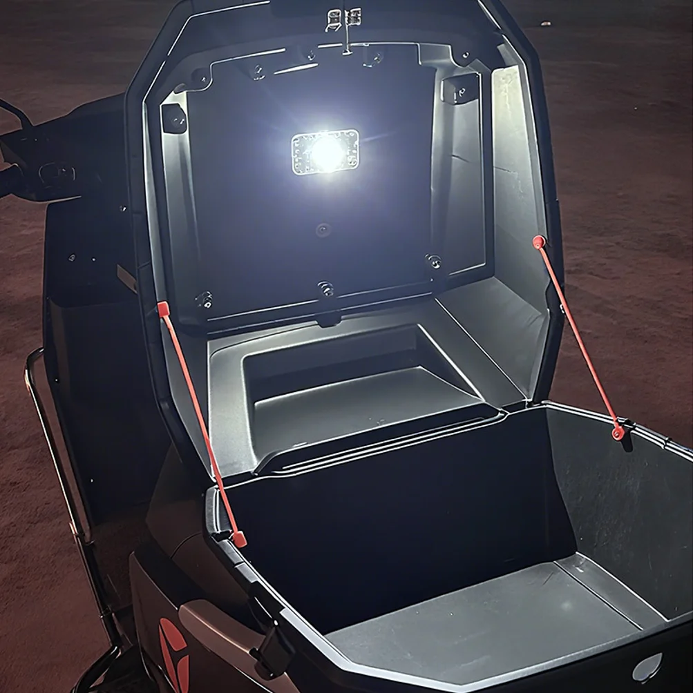 Motorcycle Locomotive Box Sensor Light LED Tail Box Anti-Collision Lamp Convenient Outdoor Fishing Camping Night Light