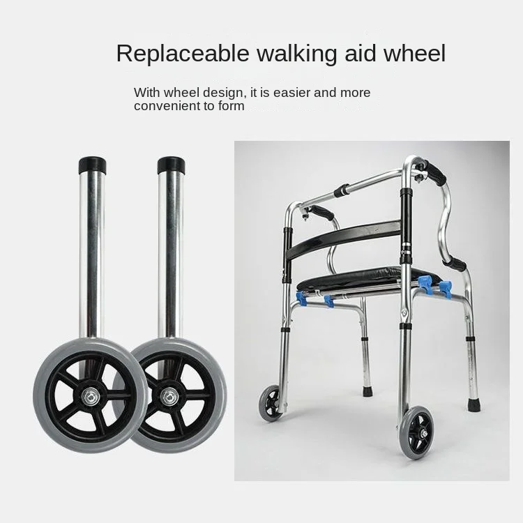 Walker walking stick accessories adjustable red wearable caster directional large caster wheels Pedestrian chair accessories