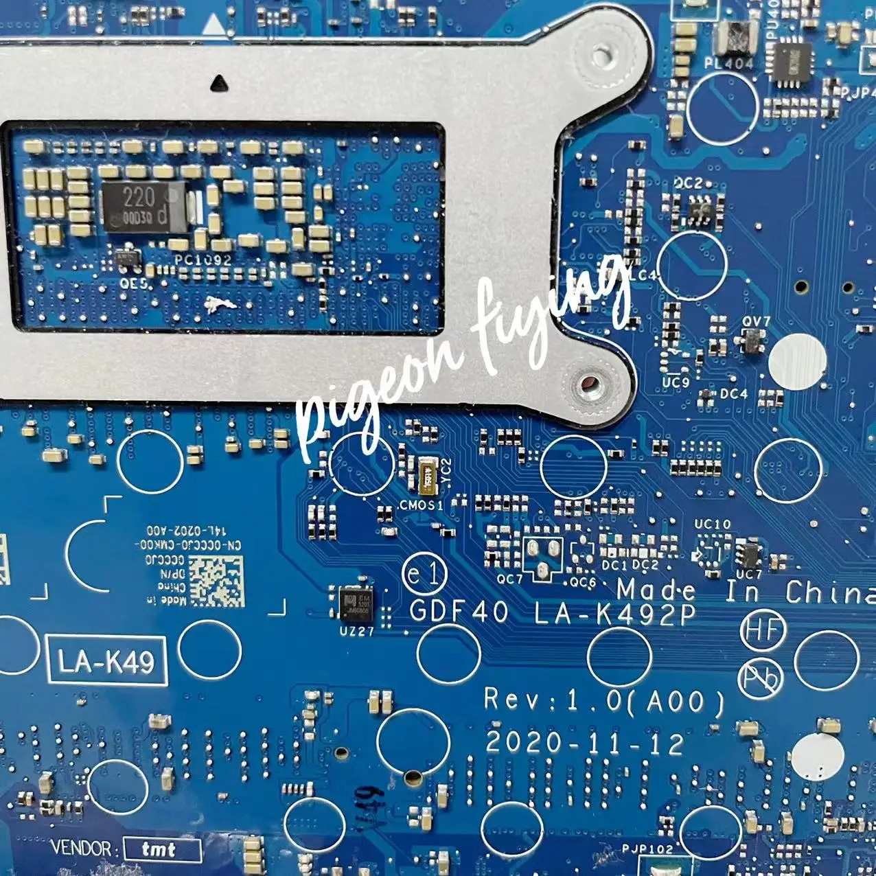 Imagem -06 - Mainboard para Dell Latitude 5420 Computador Portátil Placa-mãe Cpu: I510310u Srgkx Cn0cccj0 0cccj0 Cccj0 100 Teste ok Gdf40 La-k492p