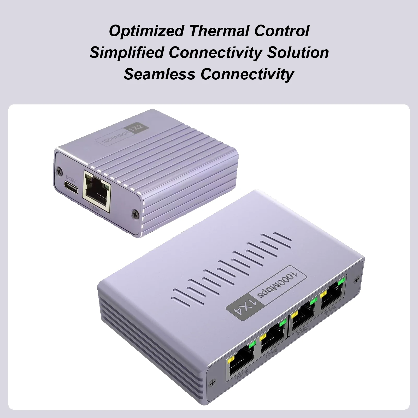 

Ethernet-сплиттер, сетевой разветвитель 1--4, высокоскоростной гигабитный маршрутизатор, адаптер с низкой задержкой, аксессуары для камеры ПК библиотеки