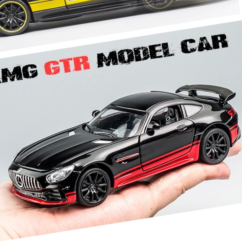 

1:32 Limited Edition AMG-GT Green Magic Alloy, Roadster Model Tabletop Ornament Toy Car