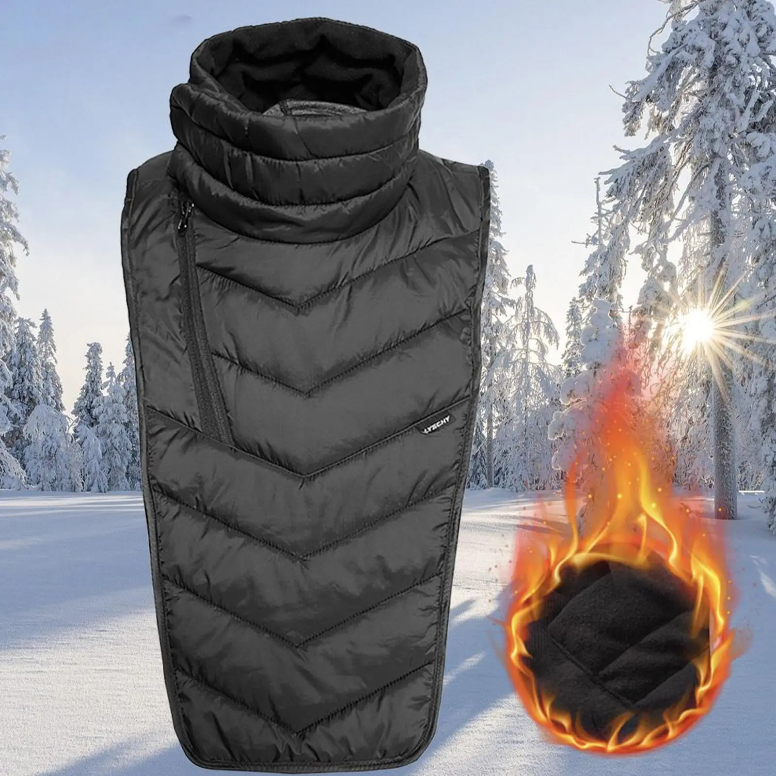 

Зимний теплый мотоциклетный шарф для езды на велосипеде, ветрозащитный водонепроницаемый воротник, головной убор, лыжный мотоцикл, сноуборд, езда, спортивный утеплитель для шеи