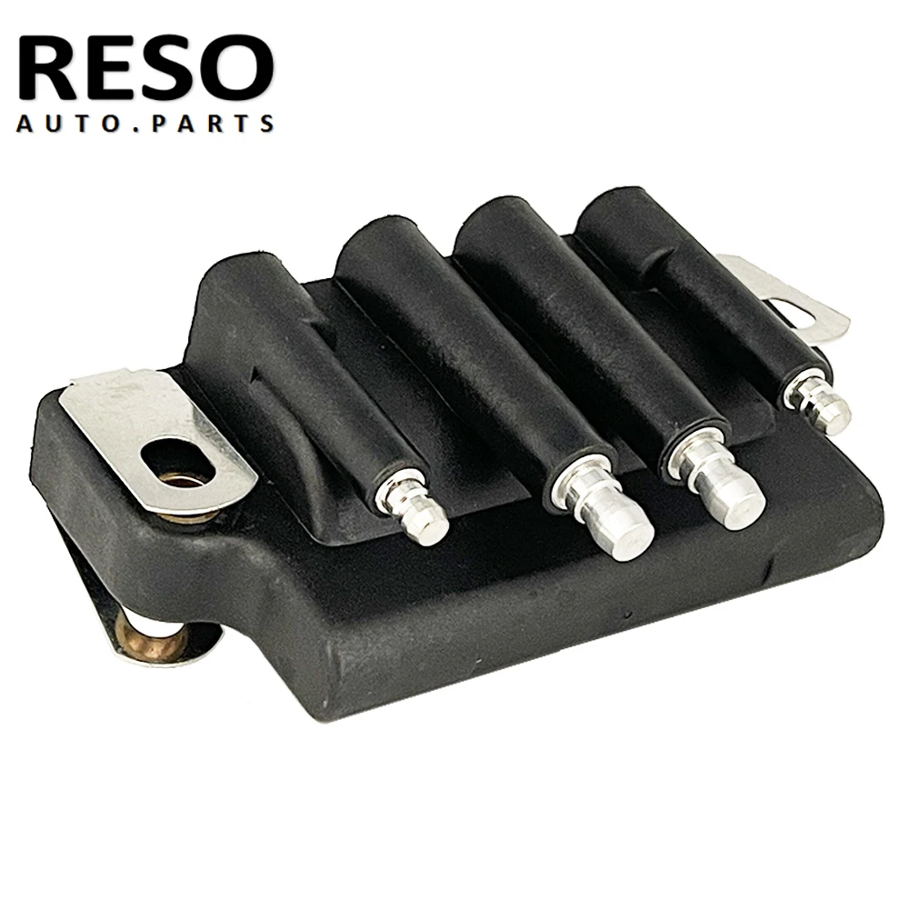 RESO    Dual Plug Wire Outboard Ignition Coil Fit For Johnson Evinrude OMC1987-1999 2hp - 175hp 583740 18-5170