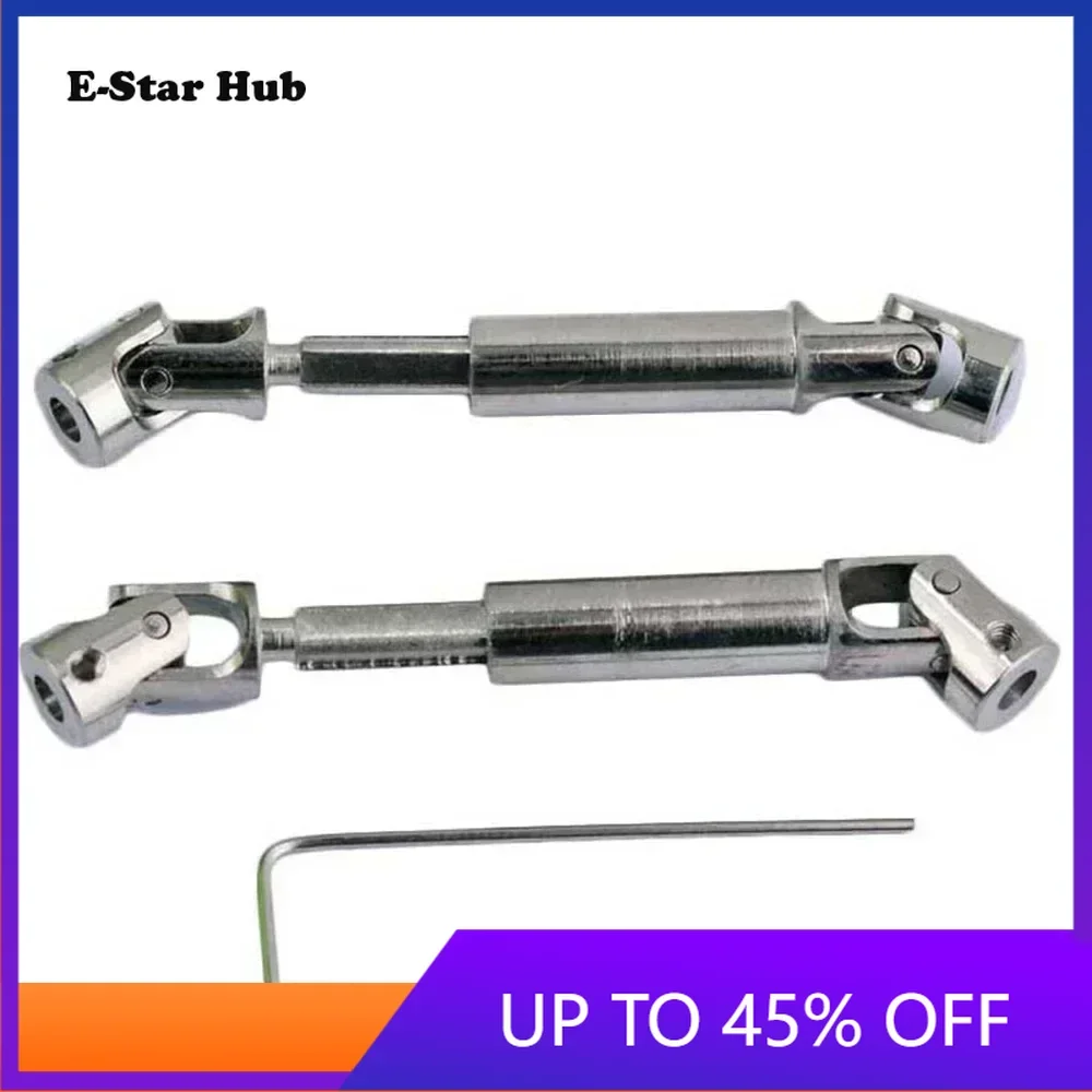 E-Star Hub 2Pcs Metal Drive Shaft CVD for XiaoMi Suzuki  Jimny 1/16 RC Crawler Car Upgrade Parts Accessories