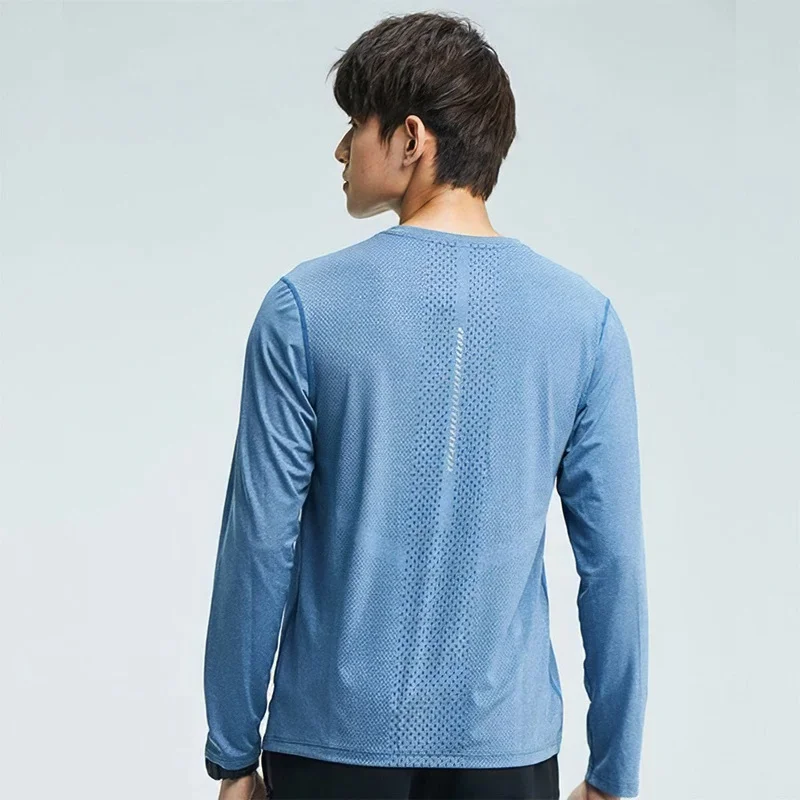 メンズ スポーツスーツ フィットネス 速乾性シャツ 長袖 ランニング ルーズ トレーニング スポーツギア 春と秋のトラックスーツ ジムウェア