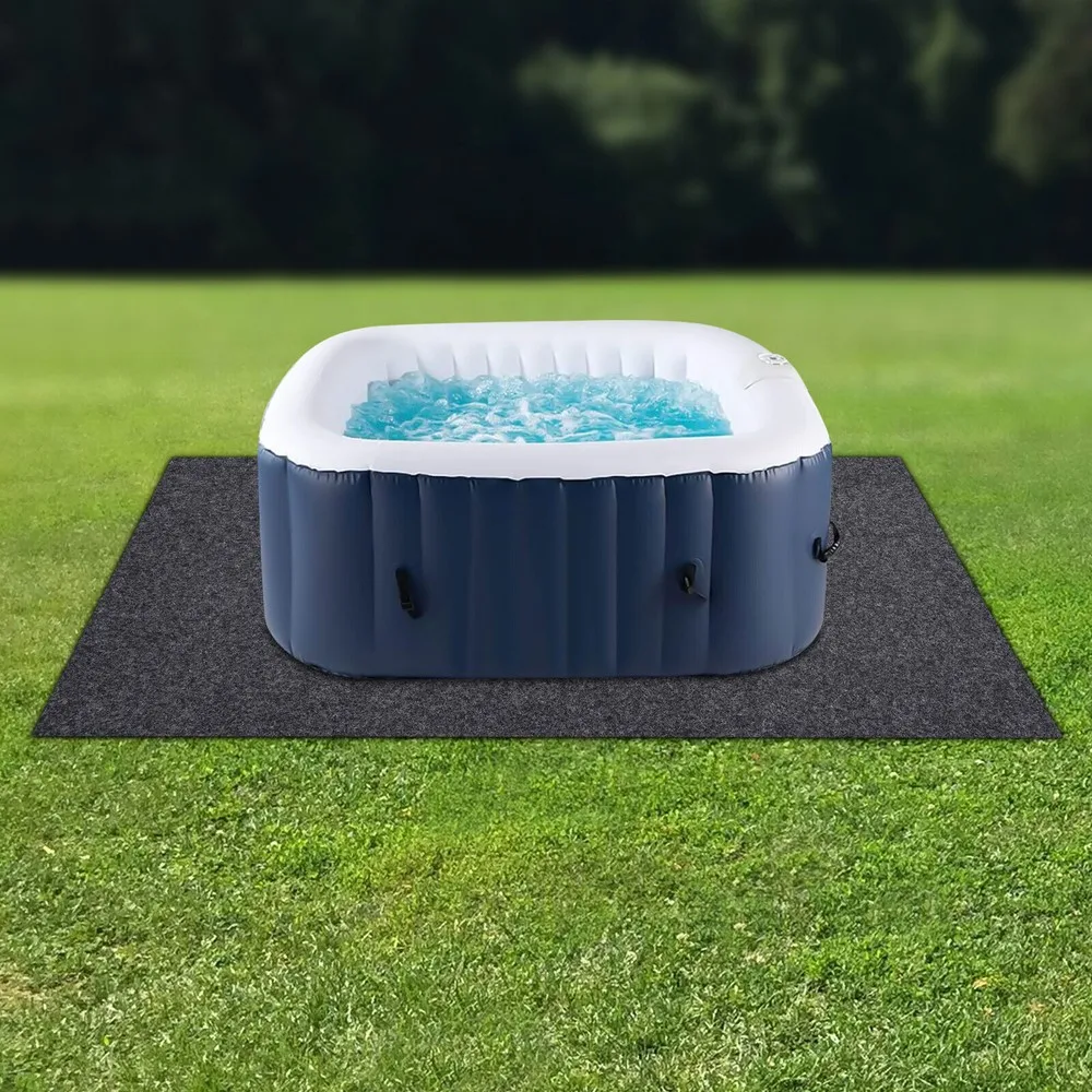 

80" X78" Hot Tub Mat Large Inflatable Hot Tub Floor Protector Pad Mat Waterproof