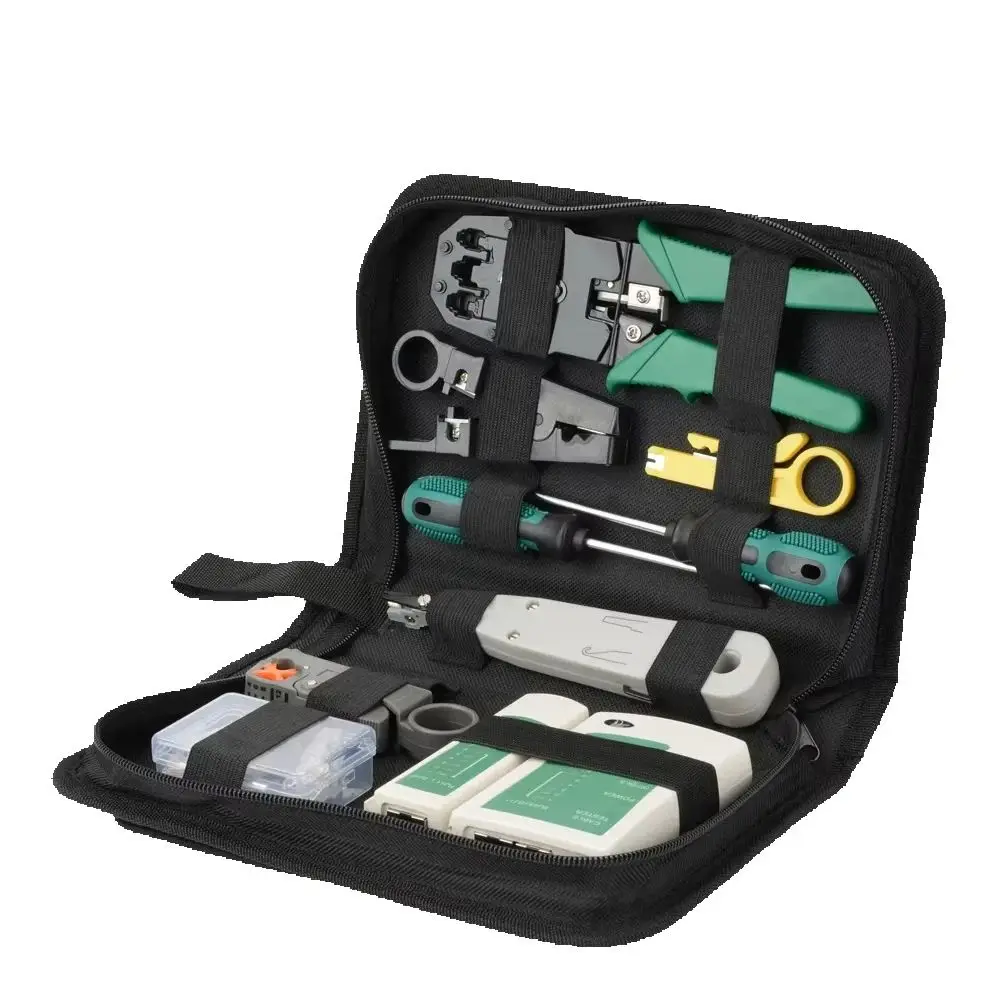 

RJ45 RJ11 RJ12 Computer Network Repair Tool Kit STP/UTP LAN Cable Tester Wire Cutter Screwdriver Pliers Crimping Tool Set