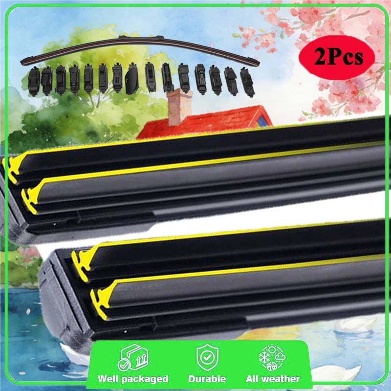 For FIAT Toro Ram 1000 Pick Up 2016-2024 Car Windshield Wiper Blade Front Windscreen Brushes Washer Accessories Window Cleaning