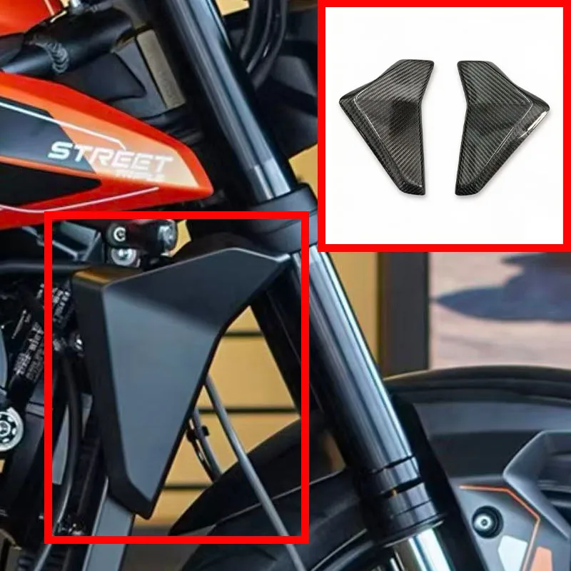 

100% Carbon fiber motorcycle accessory radiator cover side panel For Triumph Street Triple 765 765RS 2023 2024 2025 2026