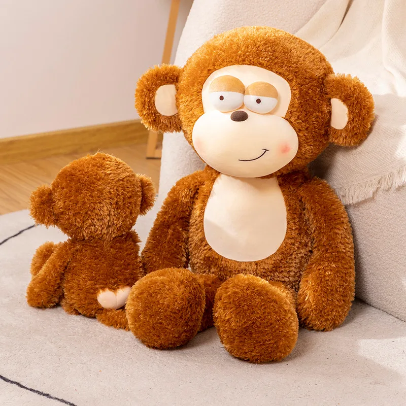 50-90cm kawaii Happy Monkey Plush Soft Baby Comfort Dolls Decor Pilllow Cartoon Animals Orangutan Baby Birthday Christmas Gifts