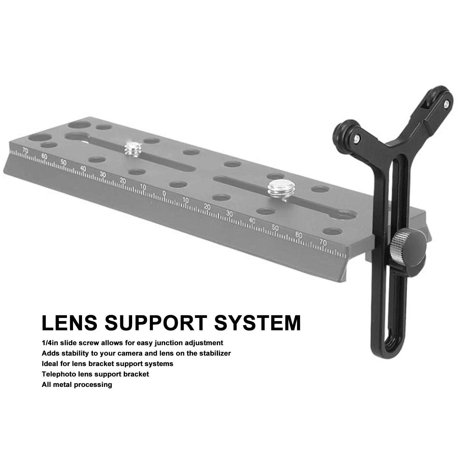 Lens Support System Y Bracket with Double Wheels Lens Support Frame Lens Support System for DJI Ronin S SC Lens Support Bracket