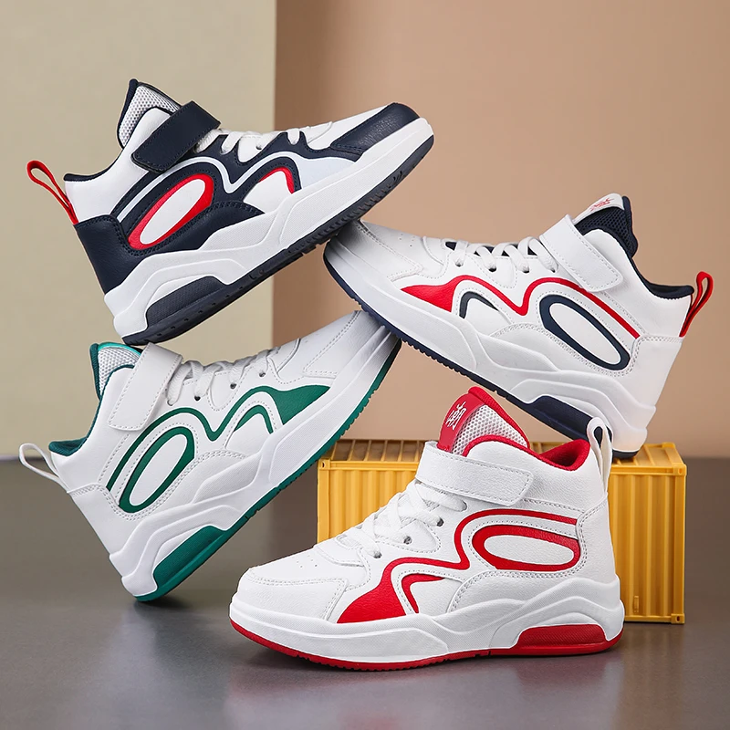 

Детские нескользящие высокие парусиновые туфли, дышащие спортивные кроссовки для девочек и мальчиков, повседневные студенческие кроссовки