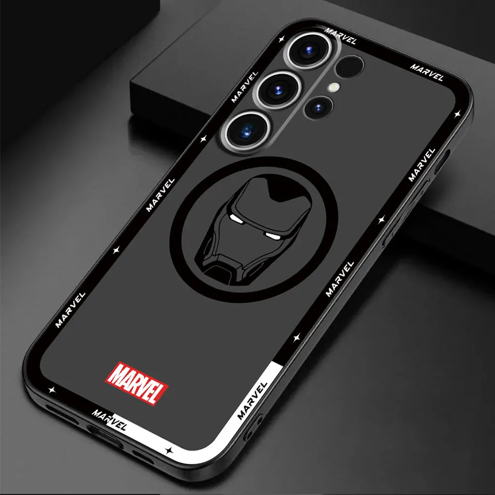 Marvel spider man logo Silicone Case for Samsung Galaxy S24 Ultra S23 Ultra S22 Plus S20 S21 5G S21 FE S20 Cover