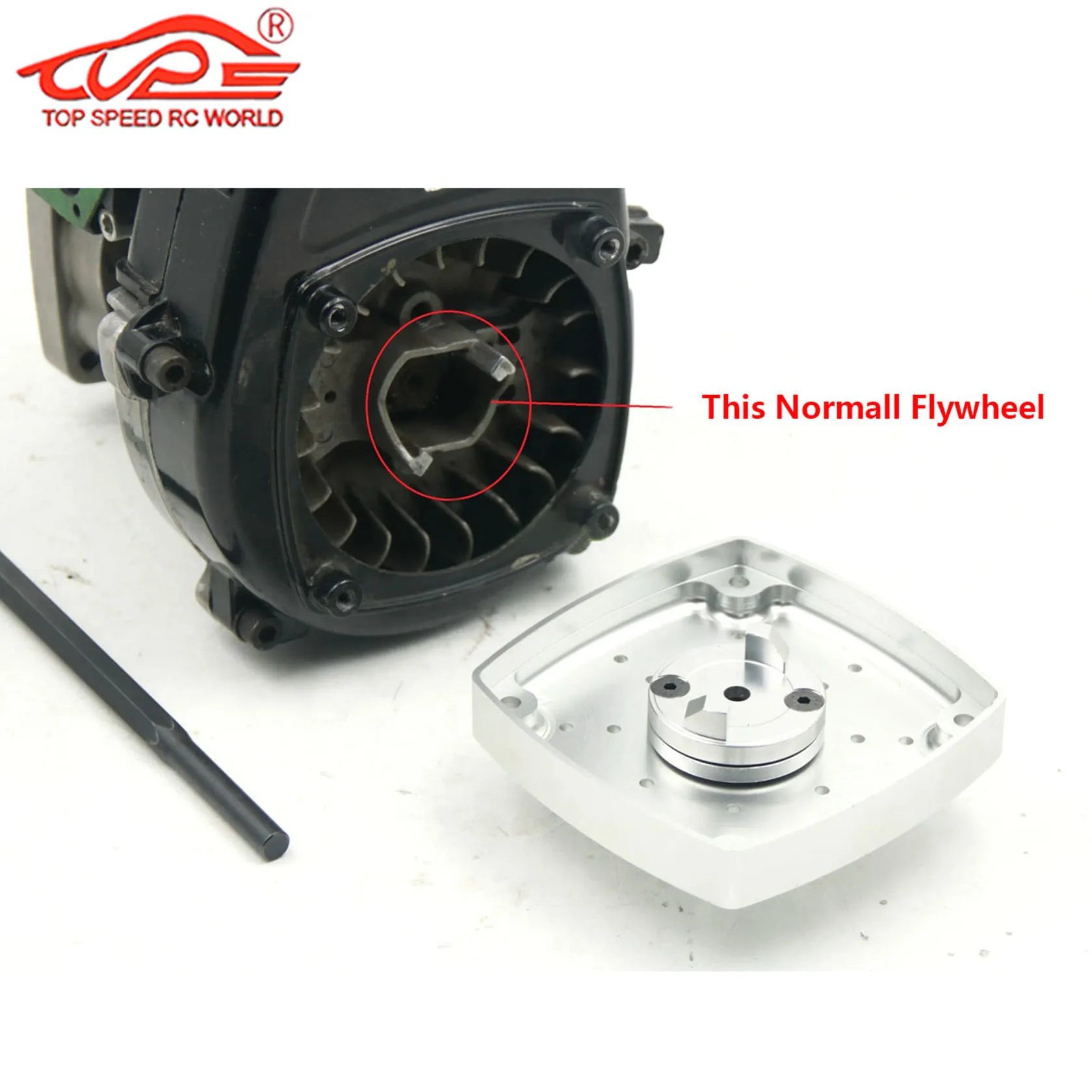 Arranque elétrico de metal para motor Zenoah CY ROVAN FLMLF TSRC 23CC-30.5CC para peças 1/5 HPI ROFUN KM Mcd BAJA Losi 5ive T Redcat Rc