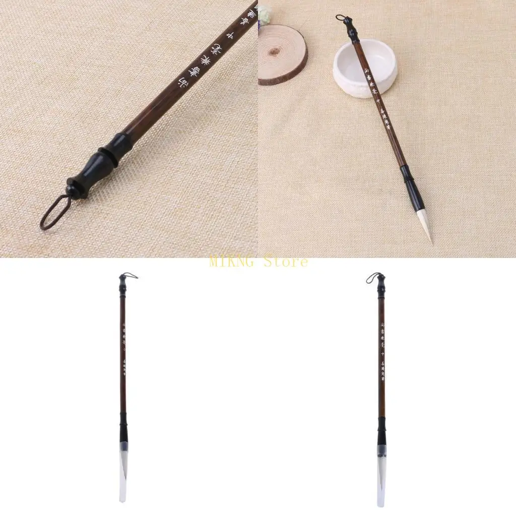 

1PC Chinese Brushes Pen Wolf Sheep Hair Writing Brush Wooden Handle best sale