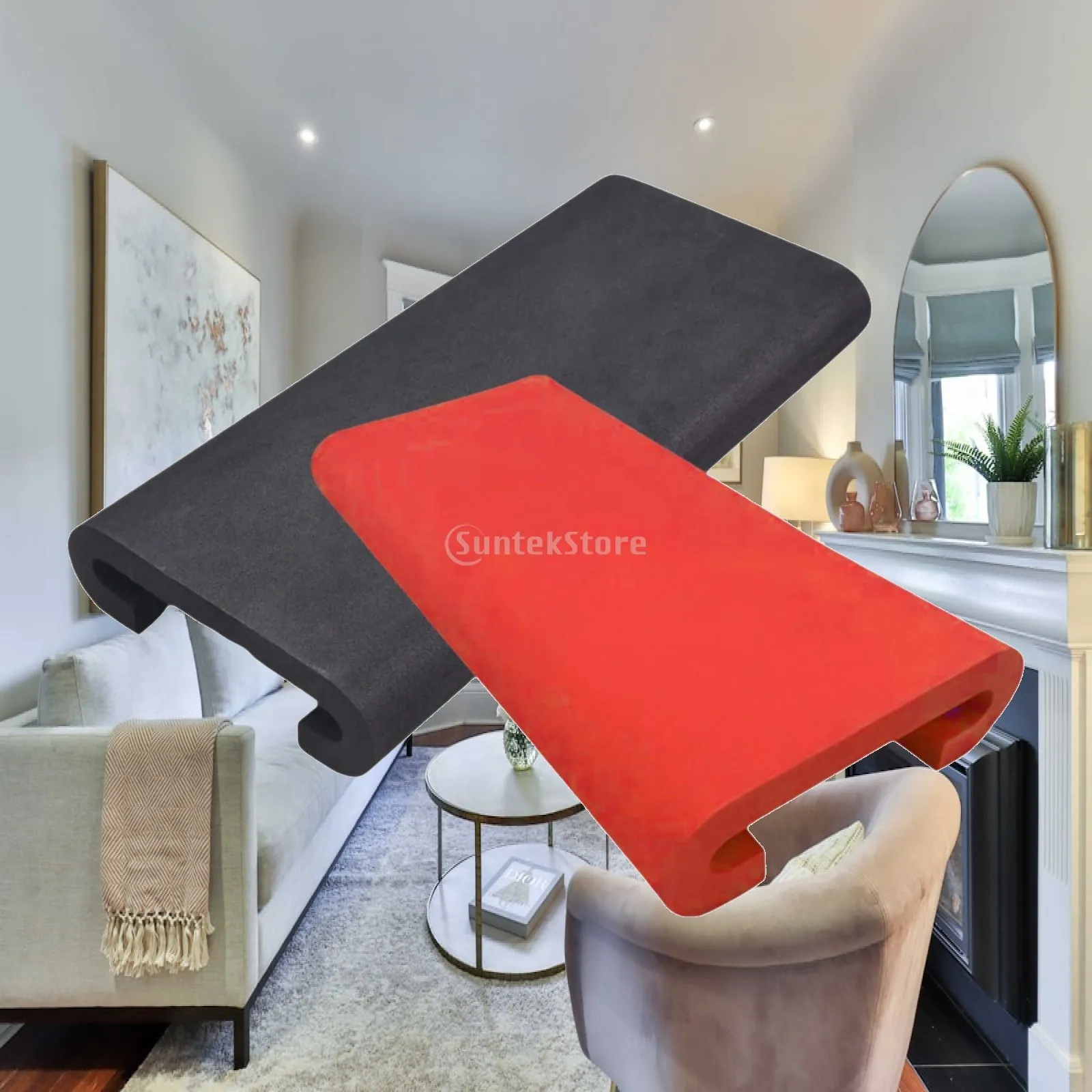 2 Pieces Dragon Boat Seat Pad U Shape Comfortable Lightweight Water Sports Nonslip Kayak Seat Mat for Boating Replacement