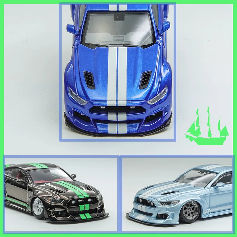 

Модель автомобиля Ford Mustang GT в масштабе 1:64 из сплава, статическая коллекционная модель, украшение, праздничный подарок, игрушка, сувенир