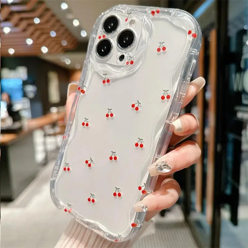 INS Korean Daisy Cherry Phone Case for Samsung Galaxy A55 A54 A34 A52 A53 A35 A14 A23 A24 A32 S24 S23 Ultra S22 S21 Plus S20 FE