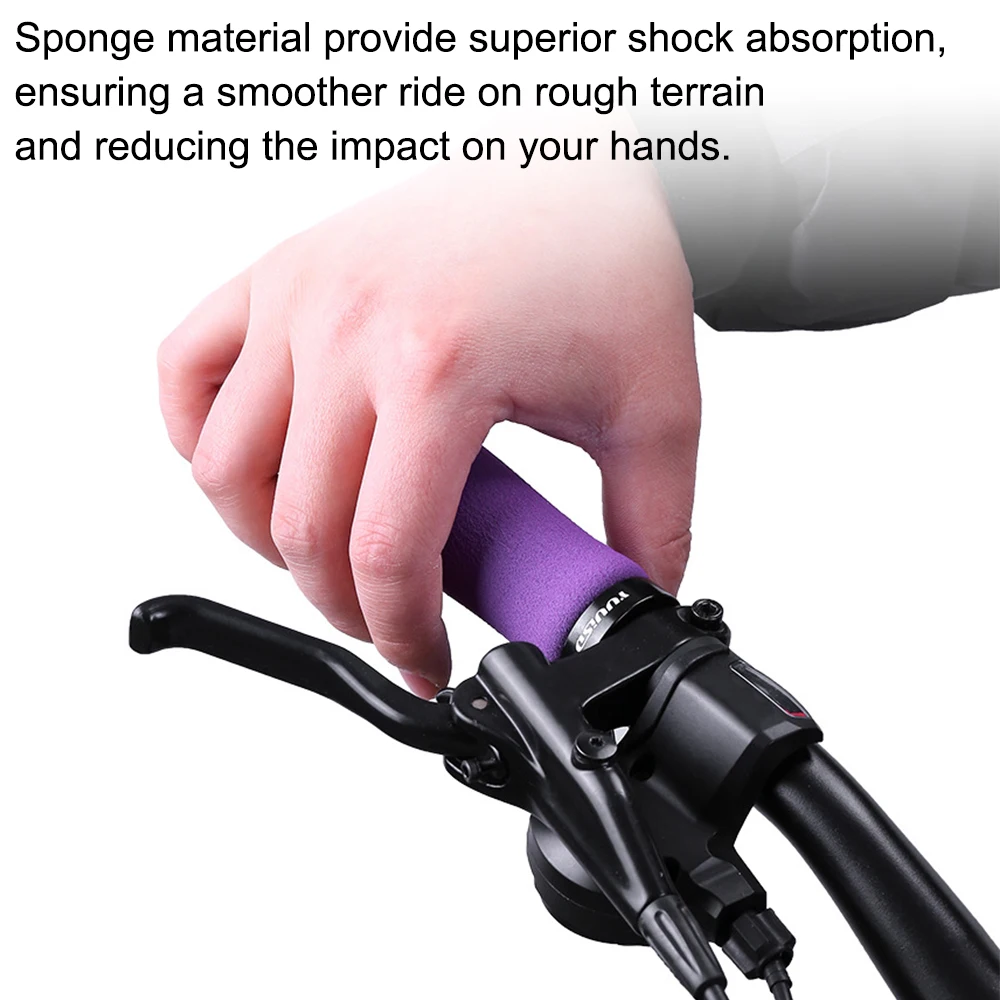Mountain Bike Grip Covers Sponge Soft Bicycle Handlebar Cover Bike Handle Bar Protector Anti-Slip Ergonomic For 22.2mm Handlebar