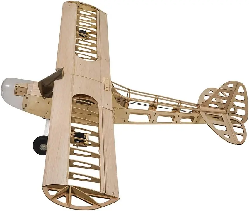Piper J-3 Cub Balsa Wood Model Airplane S08 J3, Laser Cutting 46" Wingspan Fly Aircraft Model Kit, DIY RC Plane Kit for Adults - view 2
