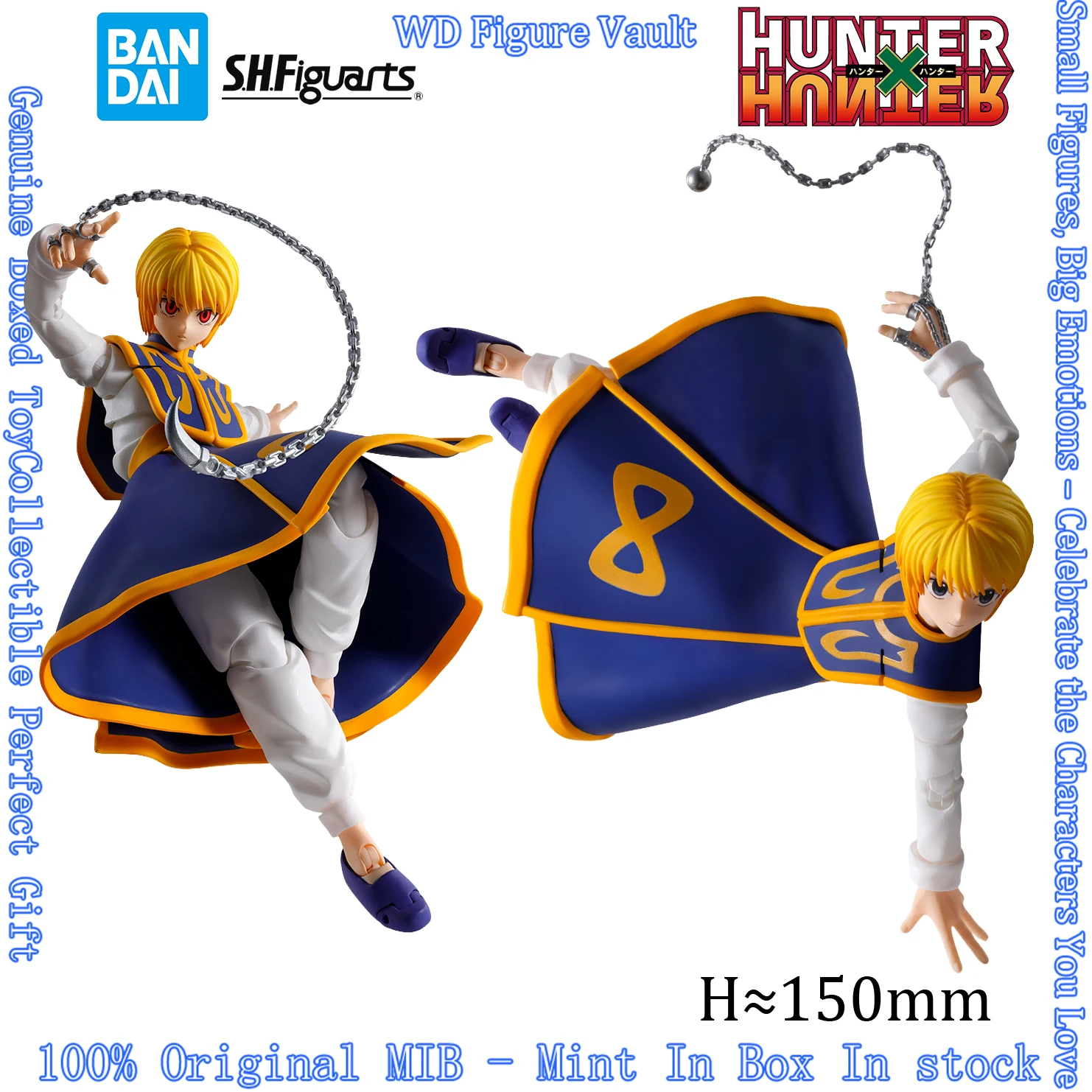 

Bandai S.H.Figuarts Kurapika HUNTER HUNTER Regular Retail Ver Pre-order Ships Apr 25 2026 Action Figure Collectible Toys Gift