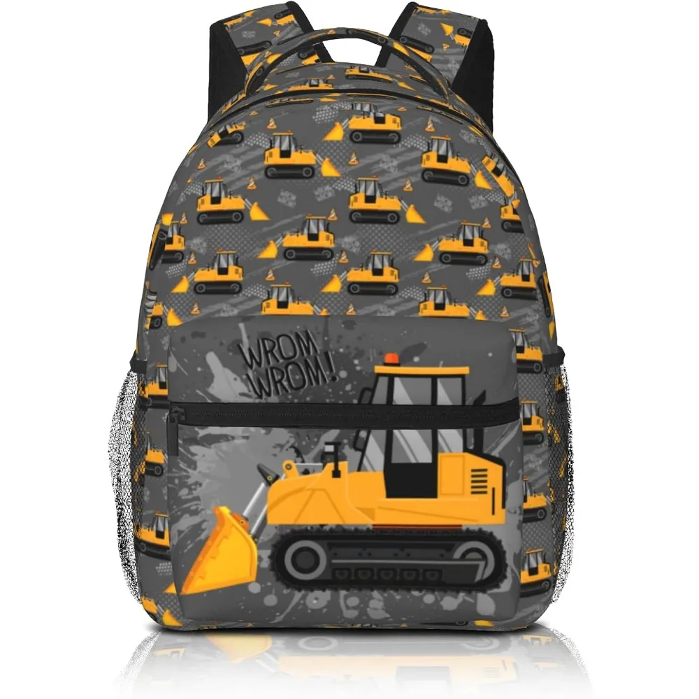 

Toddler Backpack For Boys Construction Machines Cars Truck Tractor Kids Cute Preschool Bookbag Kindergarten Mini Travel School
