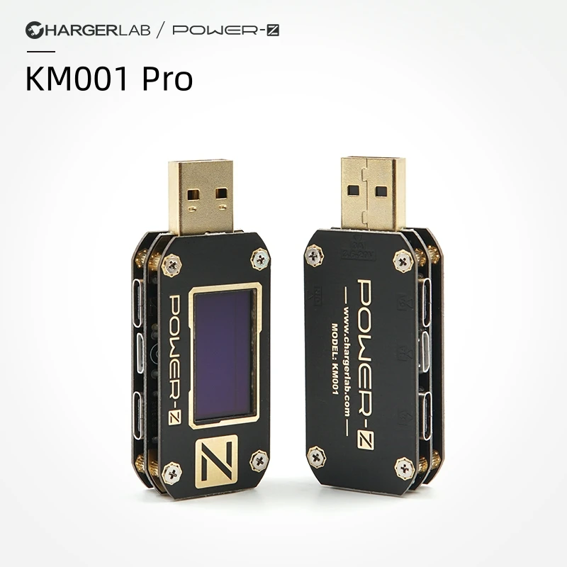 

ChargerLAB POWER-Z KM001 Pro Classic Limited Edition USB Dual Type-C Instrument Portable USB PD Voltage 0-24V Current 5A Tester