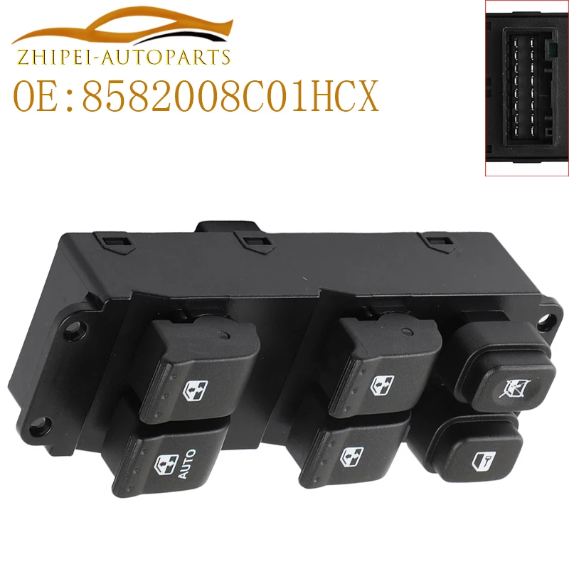 interrupteur-principal-de-leve-vitre-electrique-avant-gauche-8582008c01hcx-regulateur-de-vitre-pour-ssangyong-rexton-2006-2009-references-8582008c02hcx-8582008c00hcx
