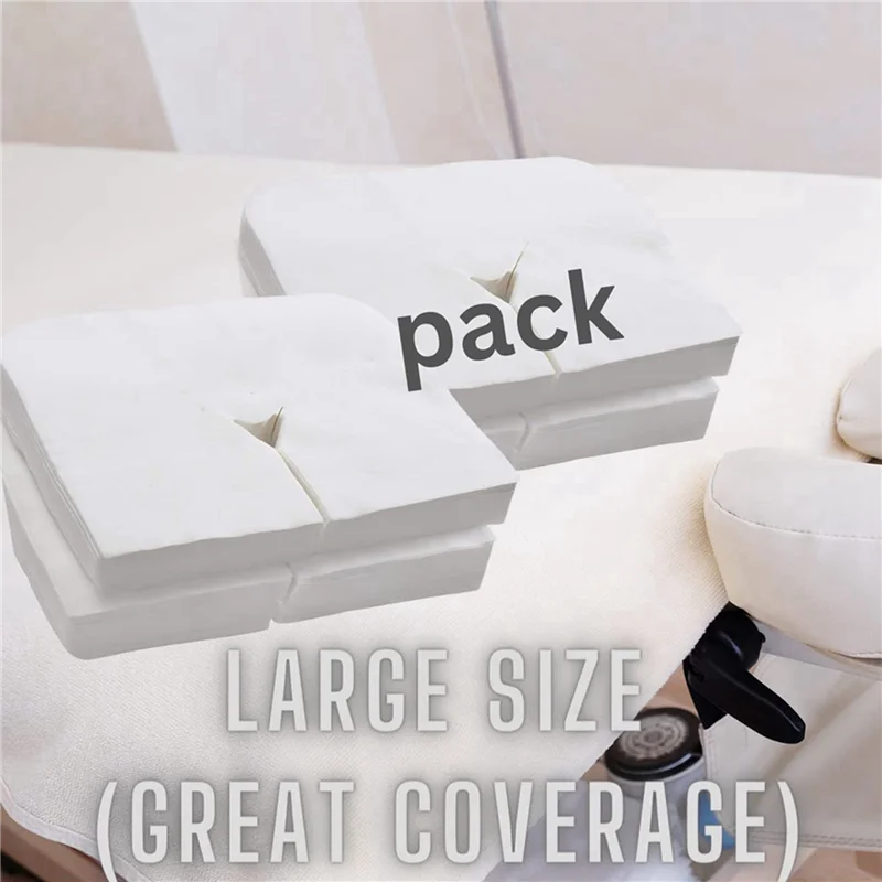 

A27U New 900 Count Disposable Face Cradle Covers,Massage Face Covers Ultra Soft Headrest Covers For Massage Tables&Massage Chair