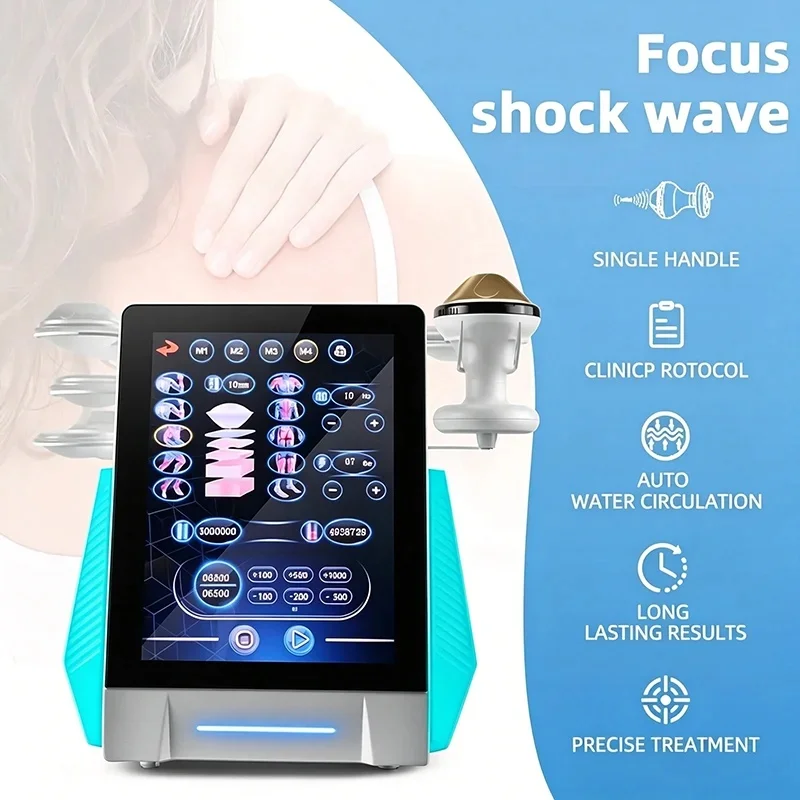 Extracorporeal  Focus Shockwave Therapy Device  Relieve Pain  Promote Blood Circulation Focused Physiotherapy Shockwave Machine