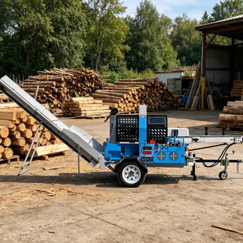 Medium Ton Light Commercial Hydraulic Wood Splitter Firewood Splitting Machine For Small Local Firewood Retail Shops