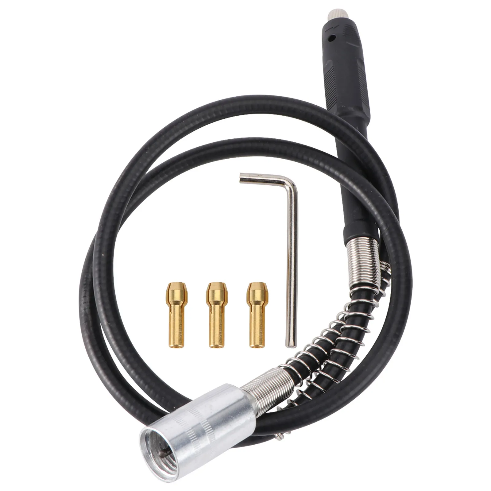 

1Set Flexible Shaft Electric Drill Extension Black Wood Carving Engraving Machine Accessory Chuck Shaft Holder for Grinding