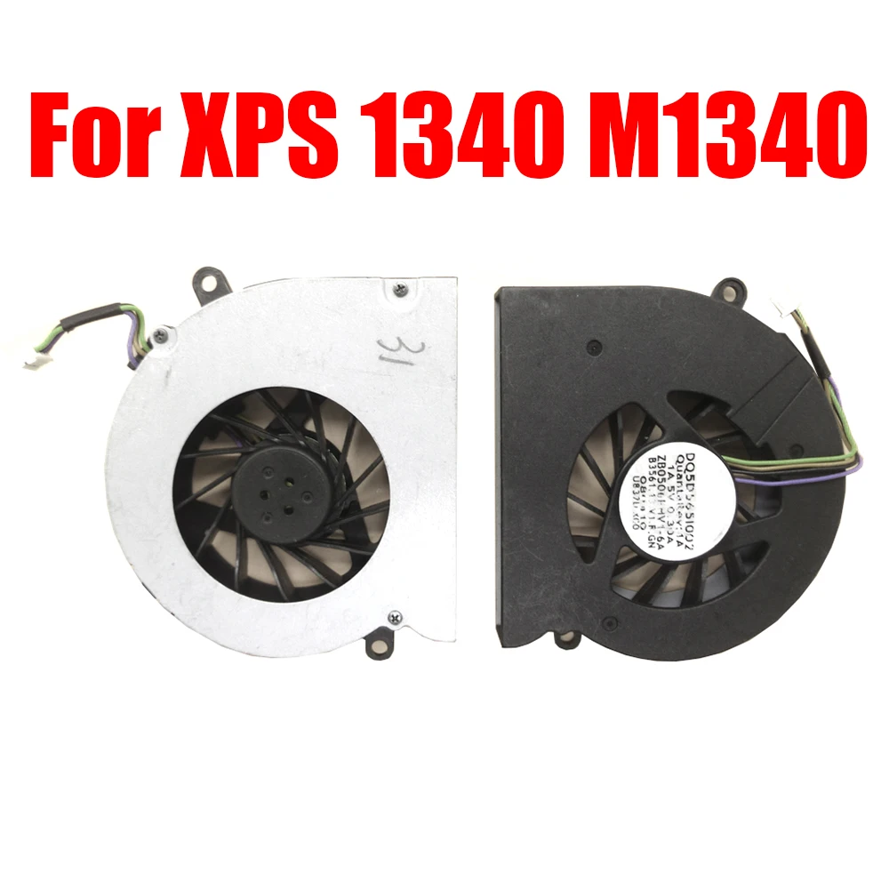 

Laptop CPU Fan For DELL For XPS 1340 M1340 DQ5D565I002 ZB0506PHV1-6A DQ5D565F500 ZC056012VH-6A 0U837D U837D New